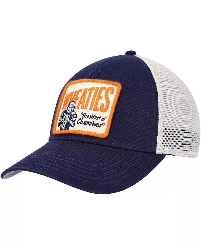 

Мужская темно-синяя кремовая шляпа Wheaties Valin Trucker Snapback American Needle