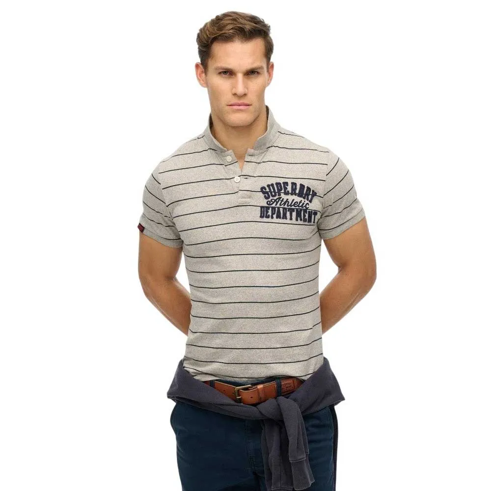 

Поло с коротким рукавом Superdry Vintage Athletic, серый