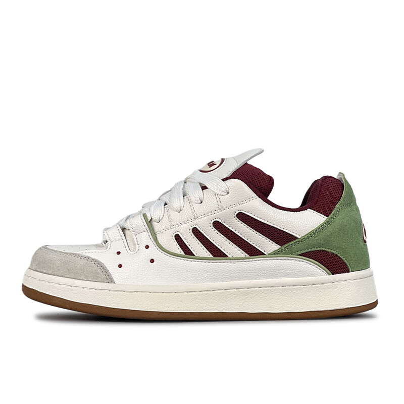 

Кроссовки LuzaoT SUPER DRAG Skateboarding Shoes Unisex Low-top White/green/red, красный