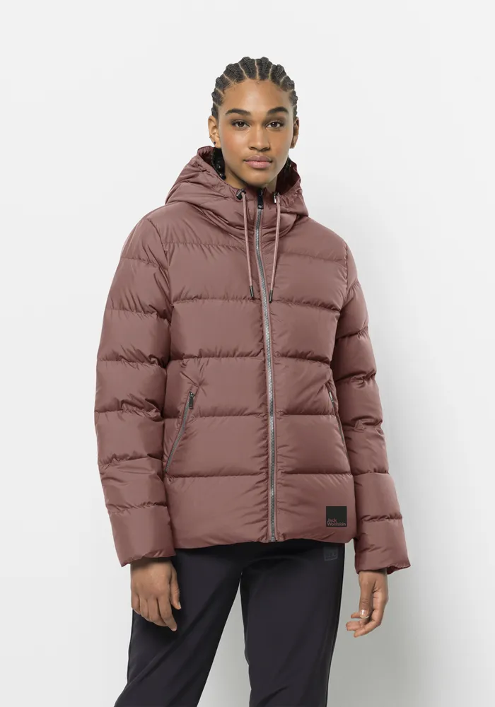 

Пуховик Jack Wolfskin "FROZEN PALACE JACKET W", с капюшоном, розовый
