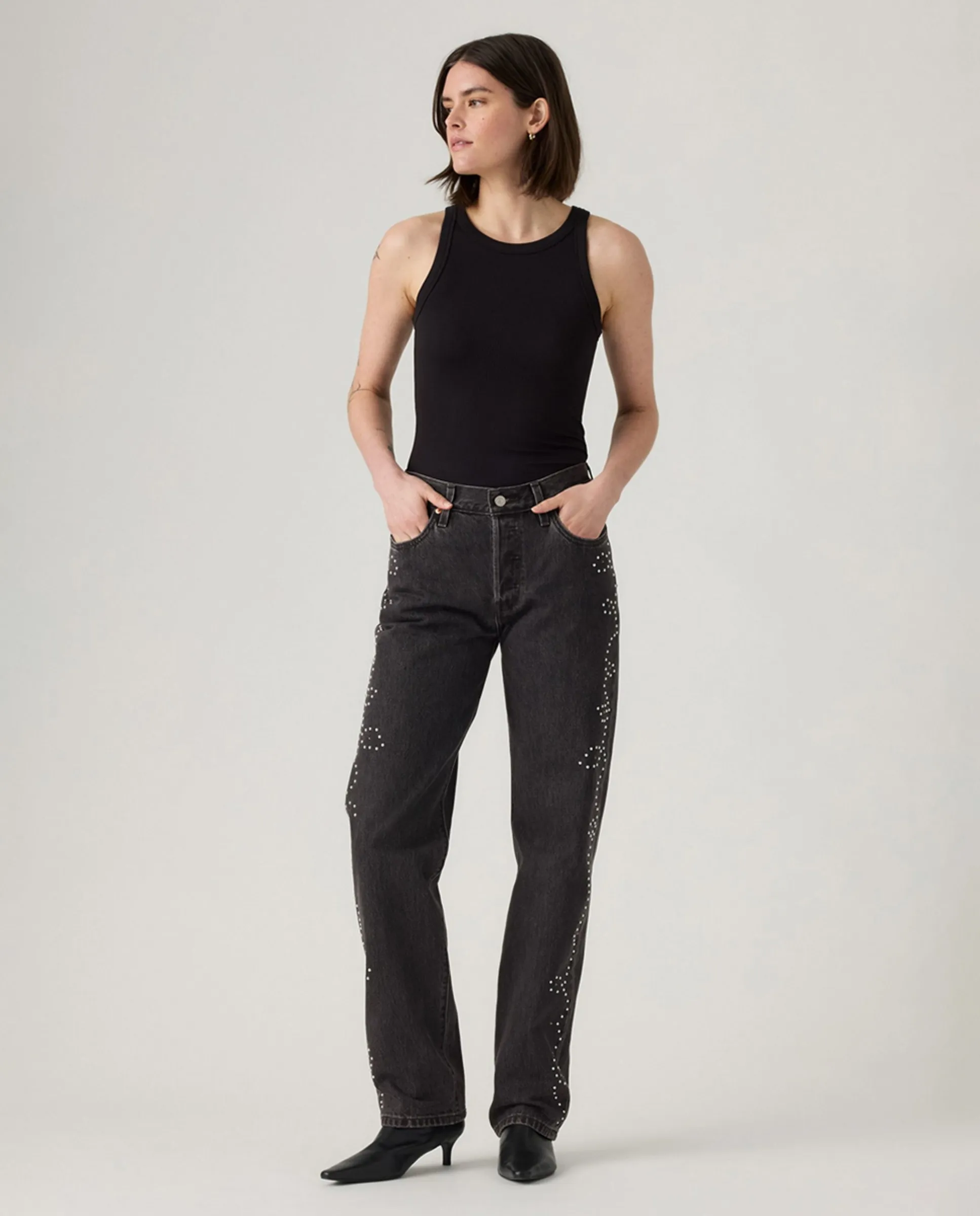 

Прямые джинсы для женщин 501 90-х Levi'S, серый