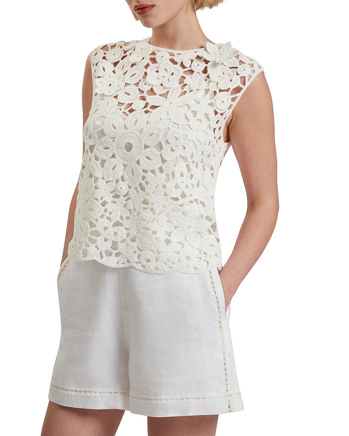 

Joyyra Вязаный Топ Крючком Ted Baker, белый