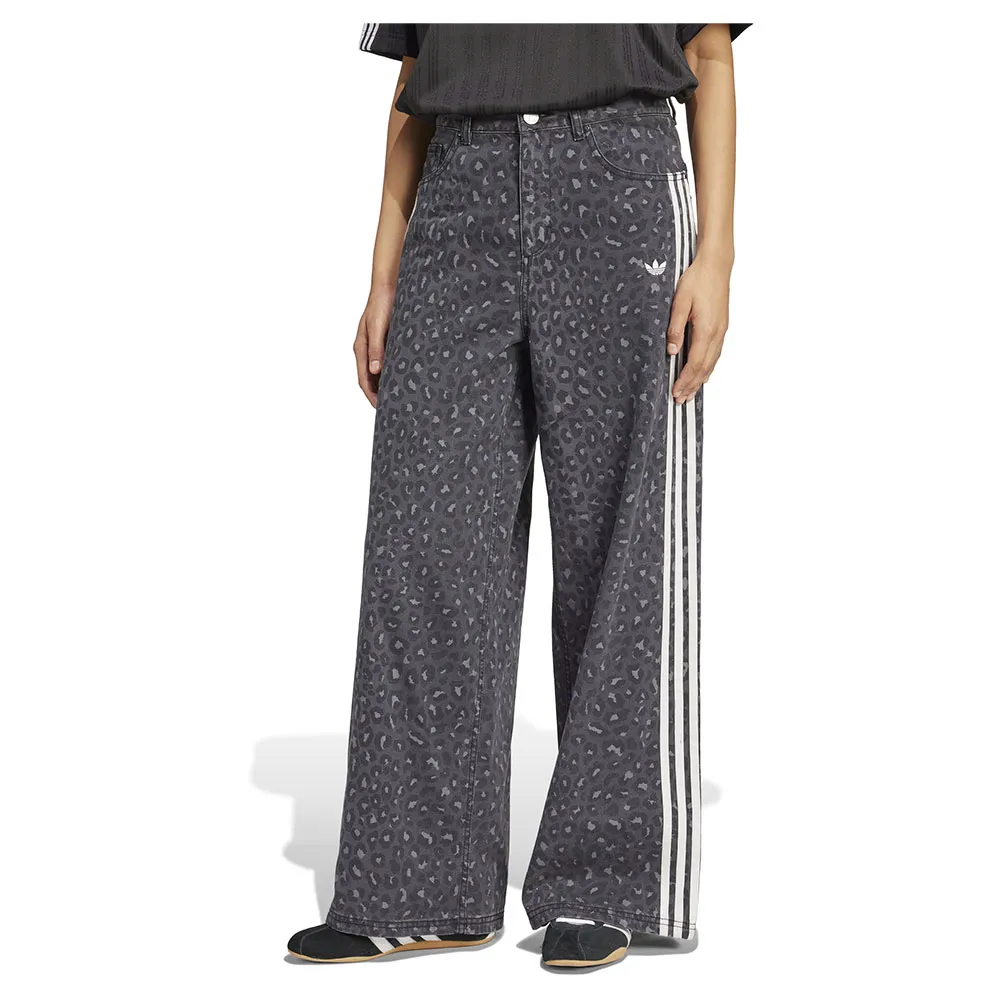 

Свободные джинсовые спортивные брюки adidas Originals, серый