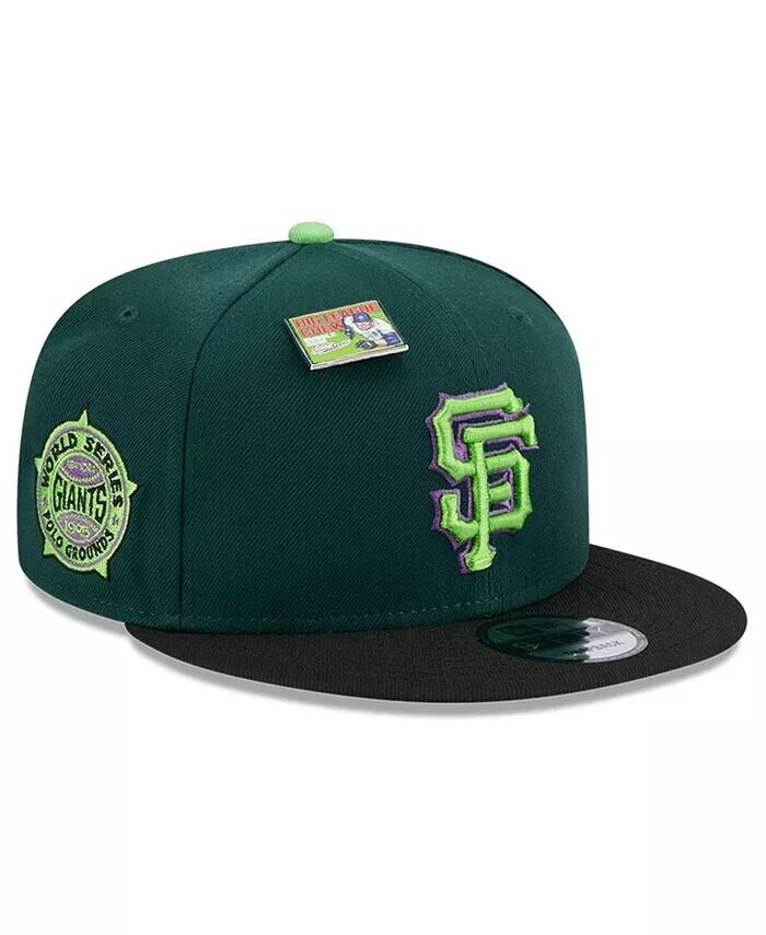 

Мужская зеленая/черная бейсболка San Francisco Giants Sour Apple Big League Chew Flavor Pack 9FIFTY Snapback Hat New Era, зеленый