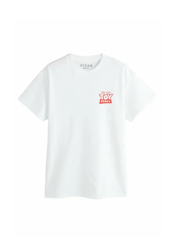 Футболка Next Regular Fit Toy Story License Graphic Crew Neck T-Shirt, цвет экрю белый