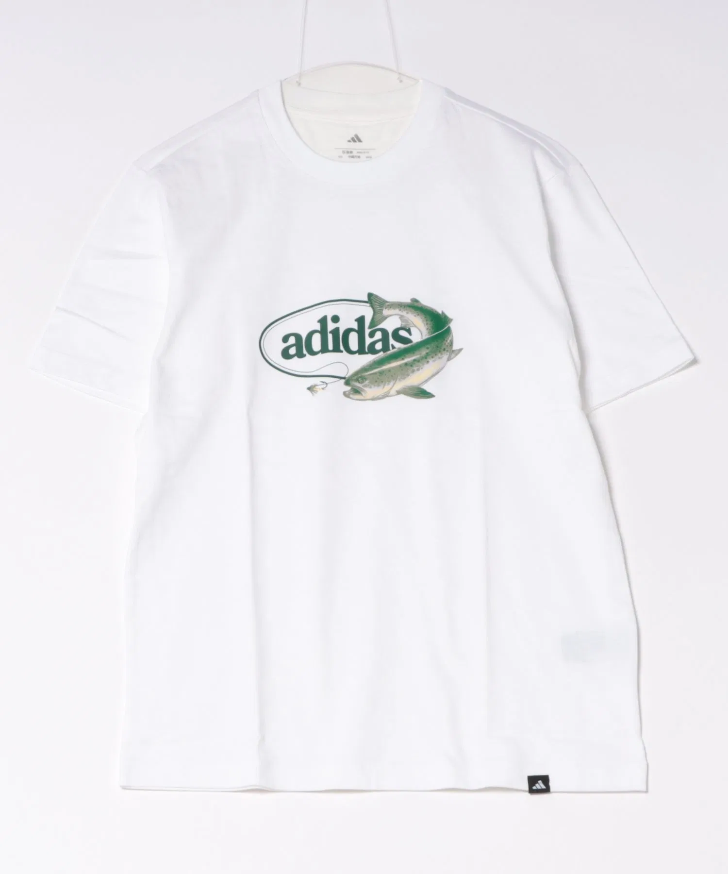 Мужская футболка adidas SPRTMN FISH с принтом белая
