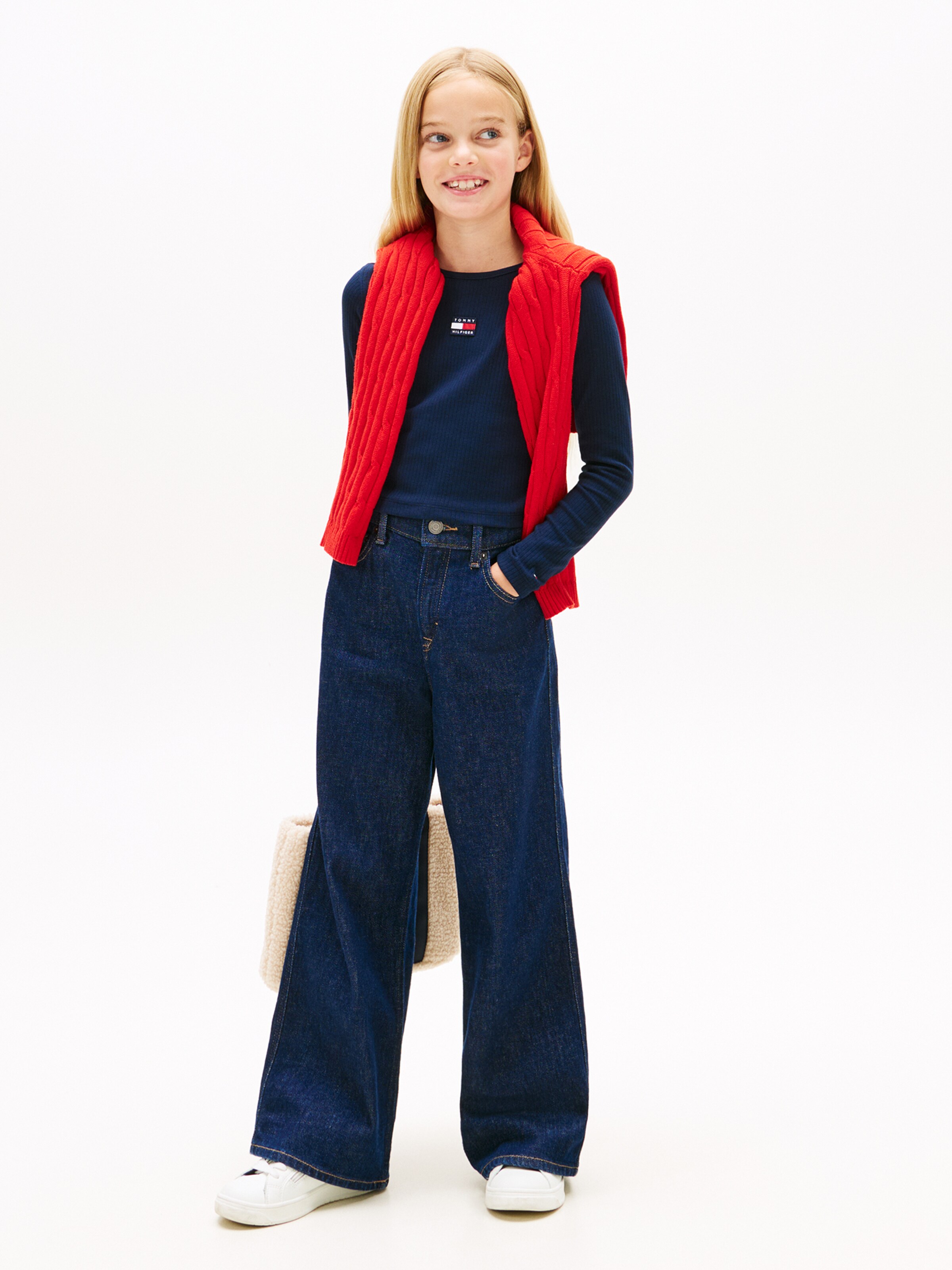 TOMMY HILFIGER Лонгслив 'HERITAGE' в цвете Marine Blue — фото 4