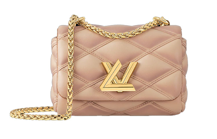 

GO-14 Сумка через плечо из ягненка женская бежевая LOUIS VUITTON