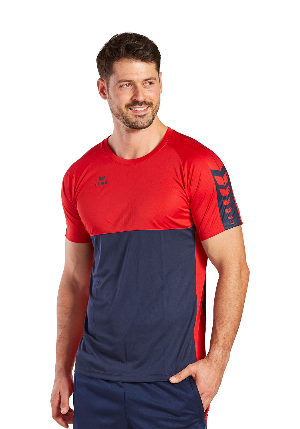 

Футболка erima Six Wings, цвет new navy/rot
