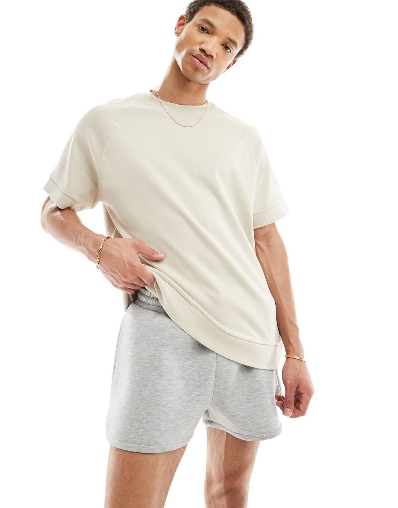 

ASOS DESIGN — шорты для бега Scuba серого меланжа