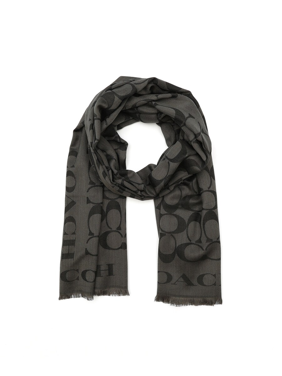 

Шарф COACH Signature C-Stola, черный
