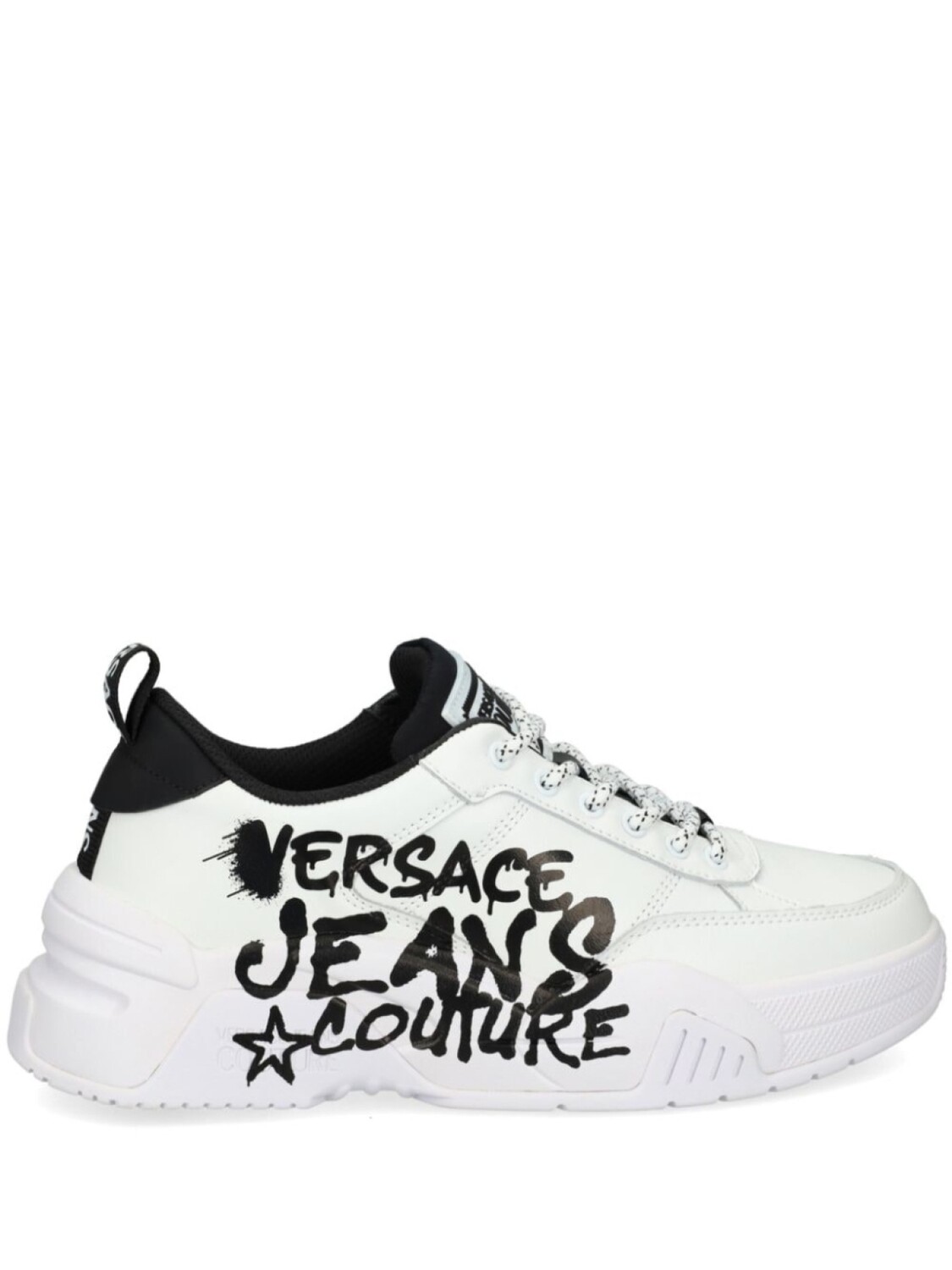 

Versace Jeans Couture кроссовки на шнуровке с логотипом, белый