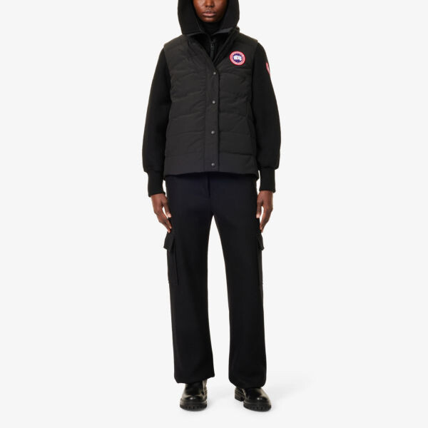 Утепленный жилет свободного кроя с утеплителем Canada Goose, черный — фото 2