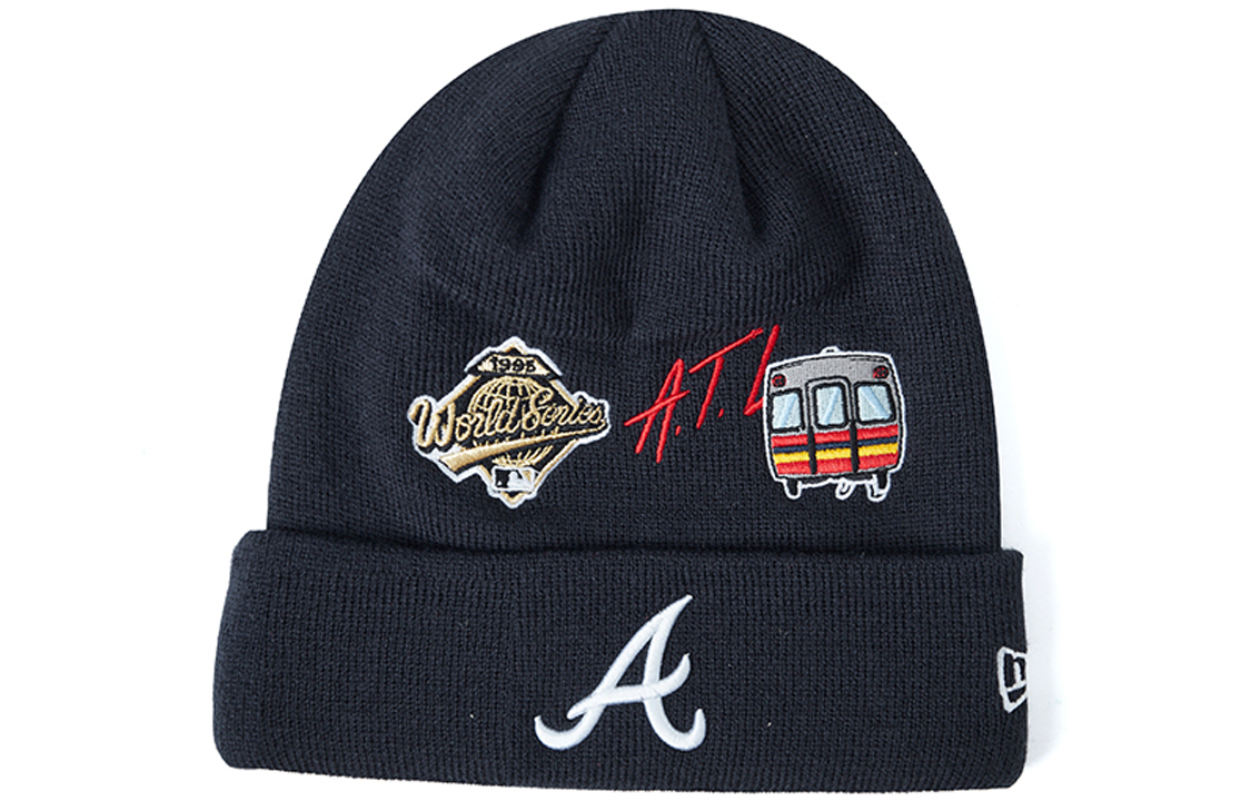 

New Era Акриловая вязаная шапка унисекс черная, Black