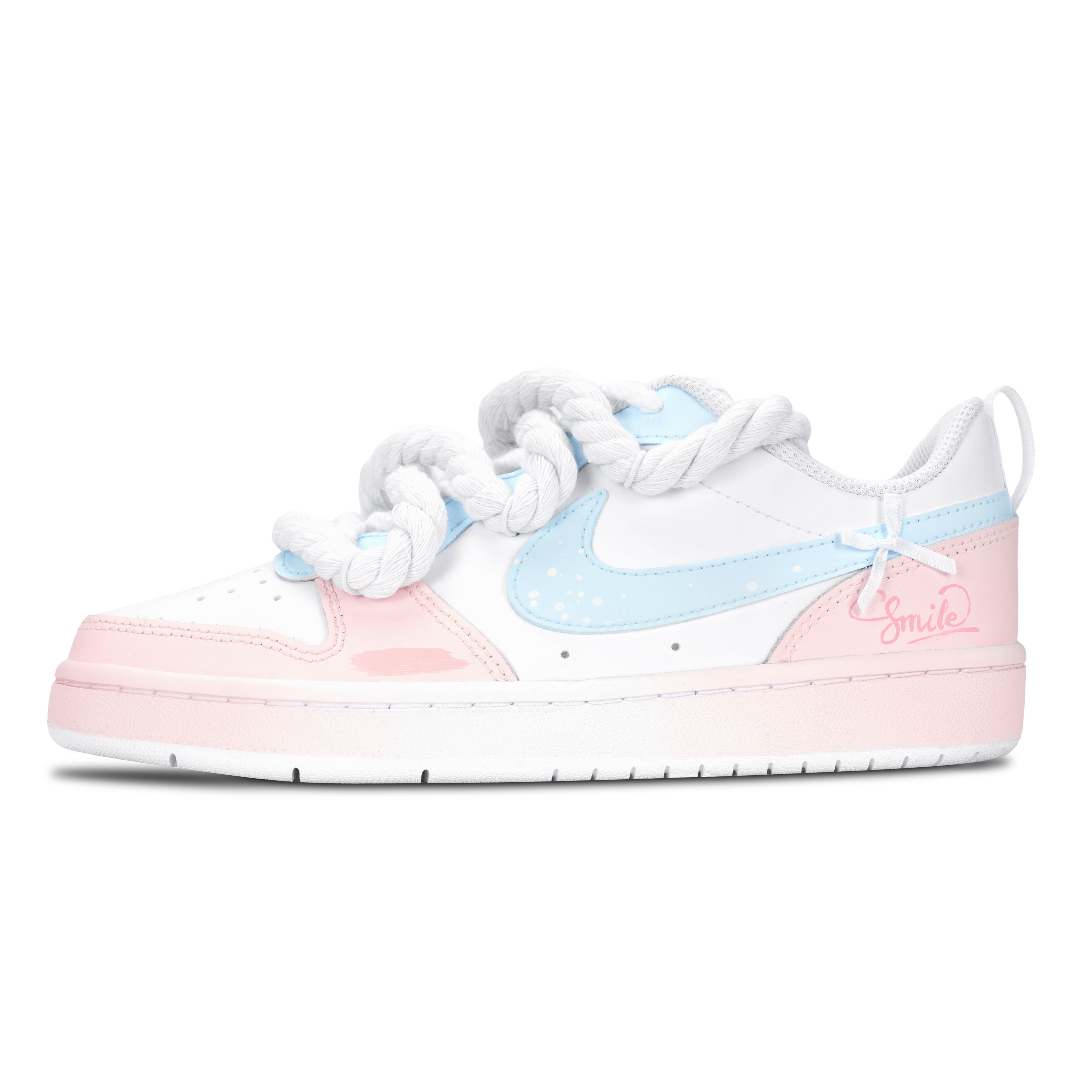 

Nike Кроссовки для скейтбординга Court Borough Sweet Smile Slip Resistant Abrasion Resistant низкие розовые женские