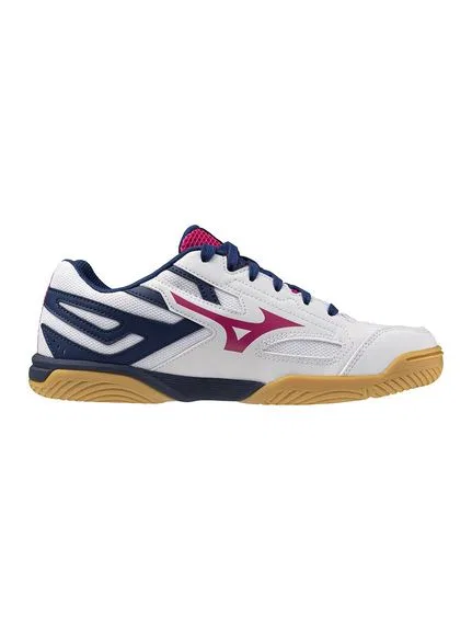 Кроссовки для настольного тенниса «Wave Kaiserburg 8» от Mizuno, White X Pink X Navy — фото 3