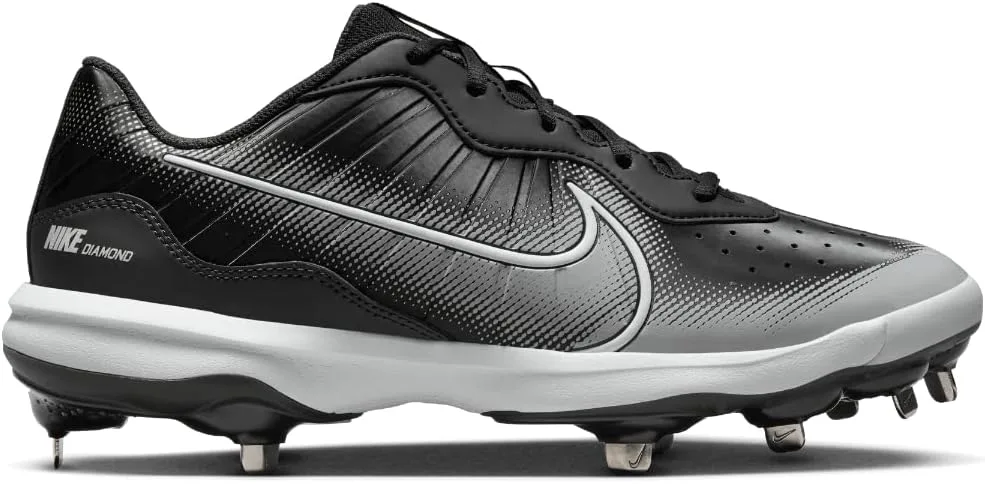 

Бейсбольные бутсы Nike Alpha Huarache Varsity 4 Low Metal, черный/серый