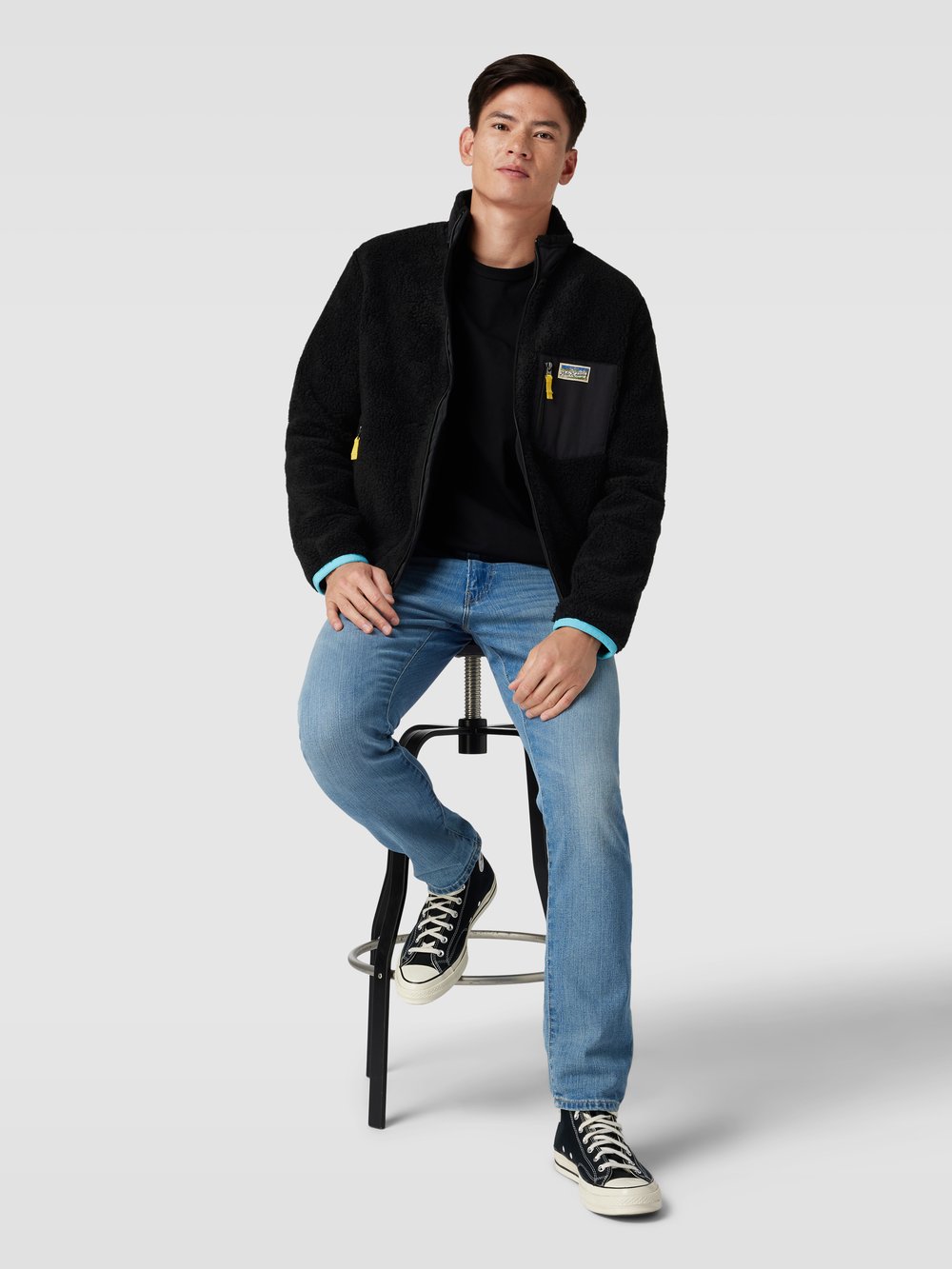 

Меховая куртка Тедди Polo Ralph Lauren, черный