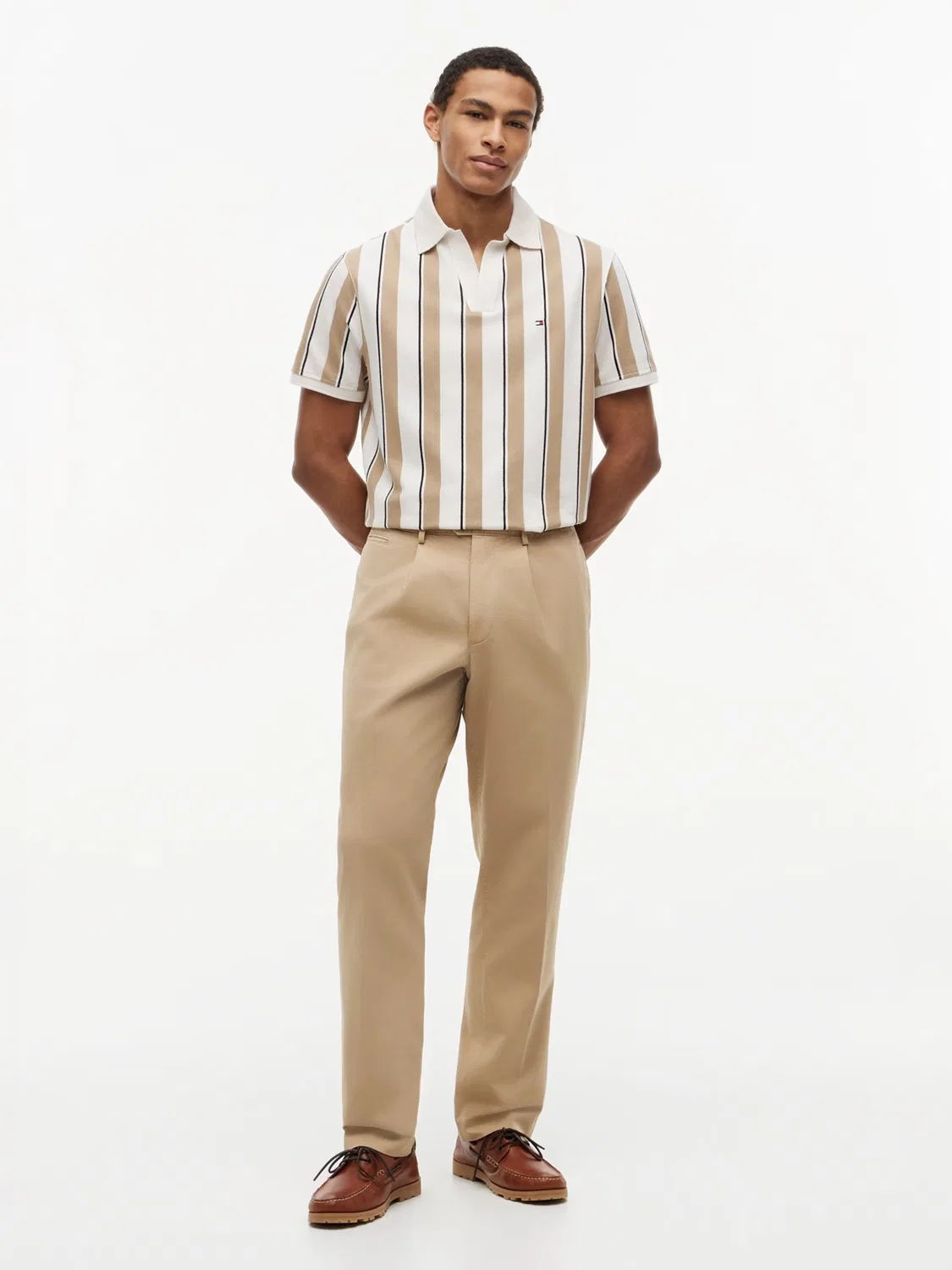 Рубашка 'CLASSIC' Tommy Hilfiger, Camel/Ivory — фото 4