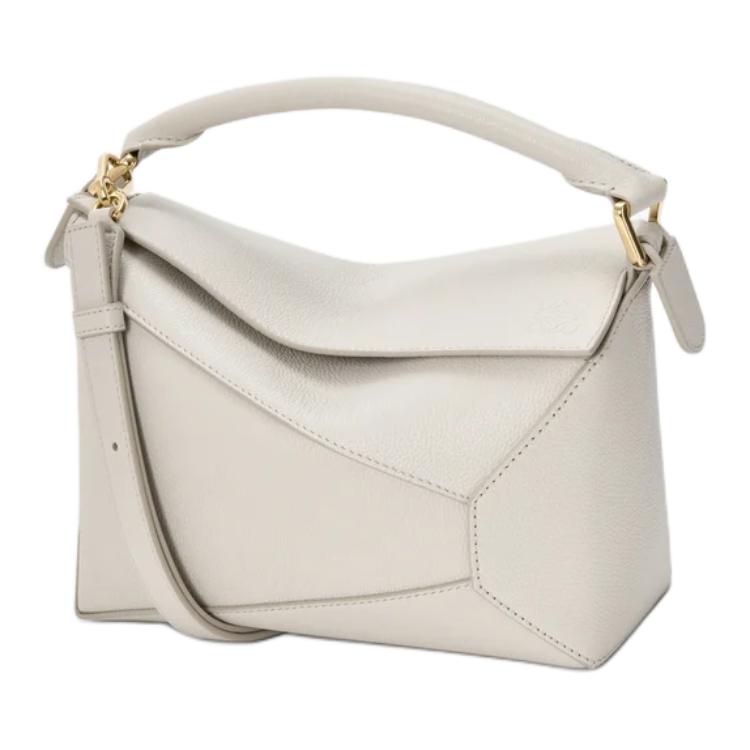 

LOEWE Женская белая кожаная сумка через плечо малая