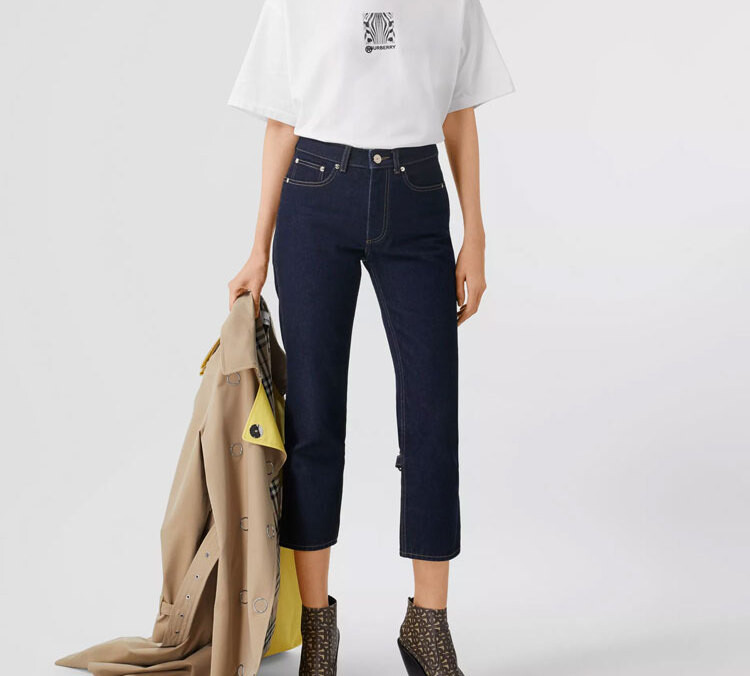 Футболка Burberry, унисекс, белый — фото 4