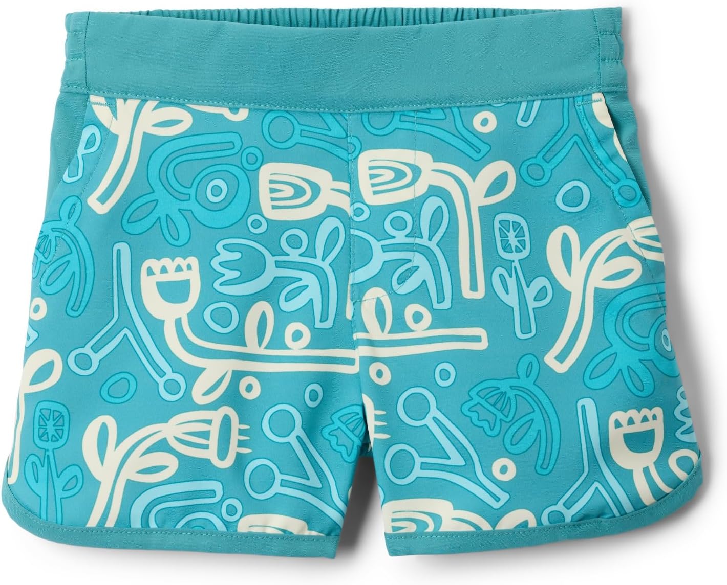 

Пляжные шорты Columbia Girls Sandy Shores с принтом, Teal Marker Made