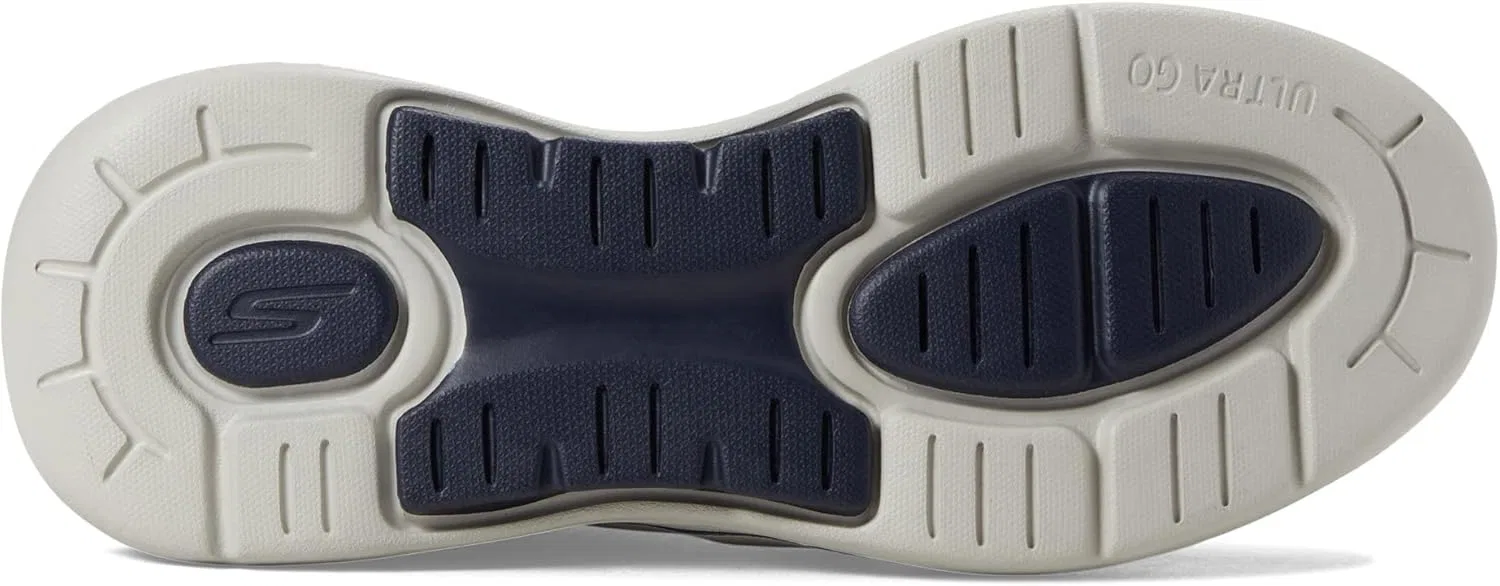 Мужские слипоны Skechers Gowalk Arch Fit - спортивные походные кроссовки без шнурков с воздушной вставкой из пеноматериала, Navy — фото 4
