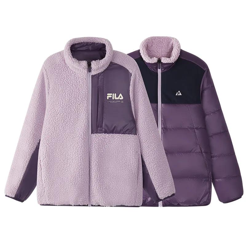 Утепленная курка свободного кроя для детей FILA KIDS, PU-Pink Purple — фото 4