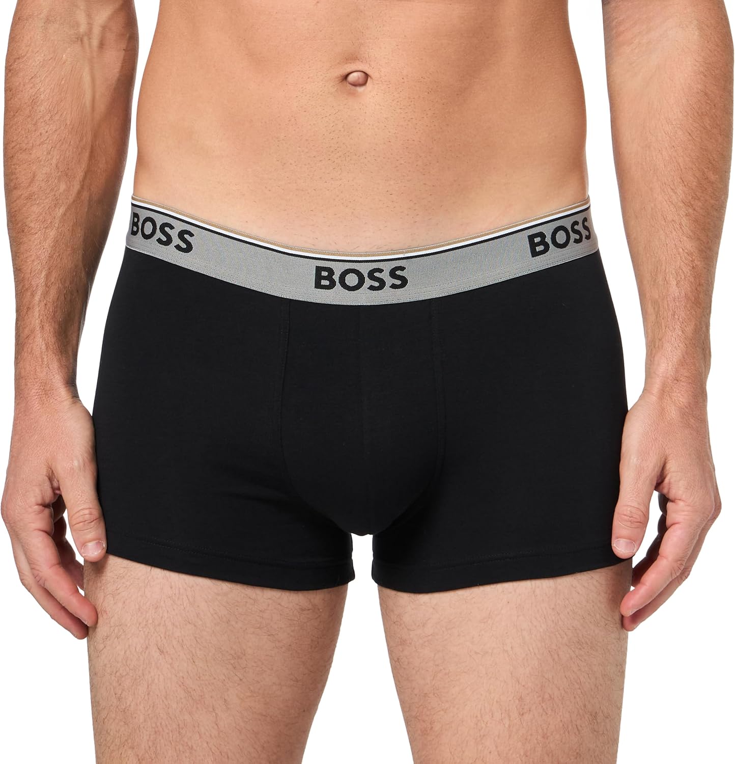 BOSS мужские трусы 3 шт, Multi Color Bold Logo, Pitch Black — фото 2