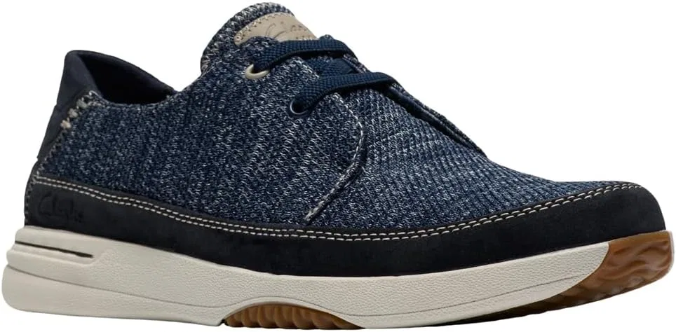 Мужские кроссовки Clarks Easeway на шнуровке, Navy Combi — фото 4