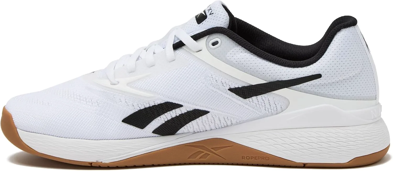 Мужские кроссовки Reebok Nano X5, для кросс-тренинга и легкого бега, белый/черный — фото 4