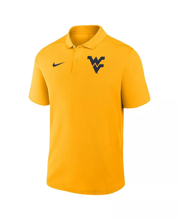 Мужская поло для активного отдыха West Virginia Mountaineers Primetime Victory с основным логотипом, золотая Nike — фото 2