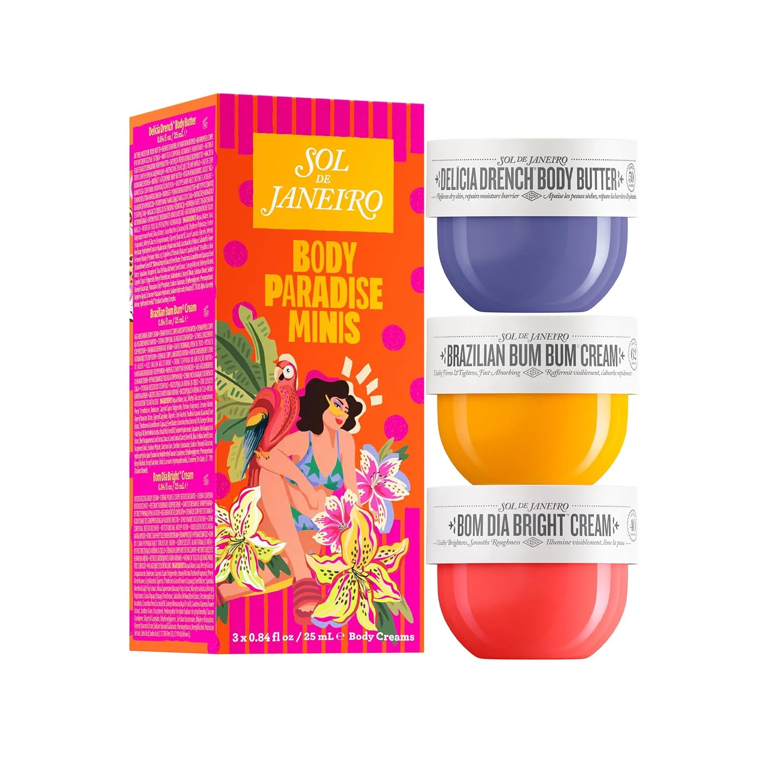 Набор миниатюр для ухода за телом Sol de Janeiro «Body Paradise Minis» Sol De Janeiro
