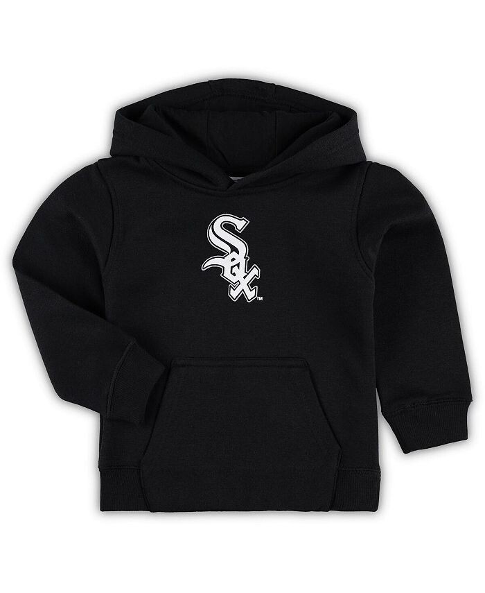 

Флисовый пуловер с капюшоном черного цвета Chicago White Sox Team Primary Logo для новорожденных Outerstuff, черный