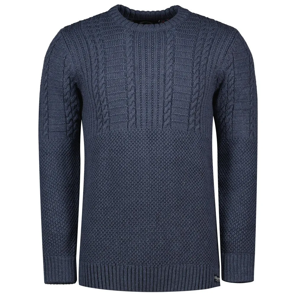 

Свитер Superdry Jacob Cable, синий