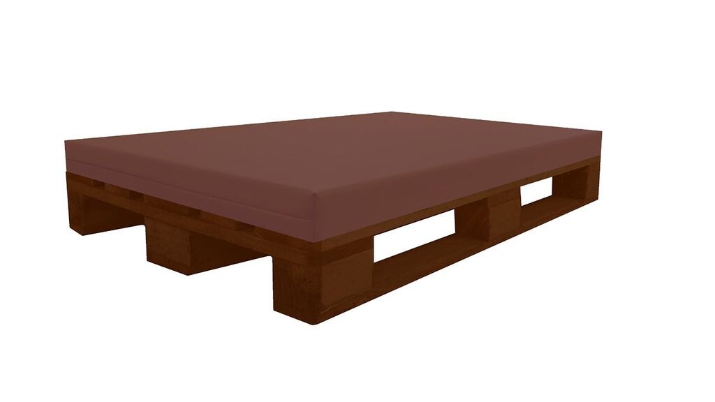 

ПОДДОННАЯ ПОДУШКА (120x80x12 см (палисандр) МАТРАСНАЯ ПОДУШКА С искусственной кожей, огнестойкая MVSS 302 - ПЕНА, стабилизированная УФ-излучением ДЛЯ ЕВРОПАЛИТКИ - RG40/60 FIRM Dibapur, коричневый