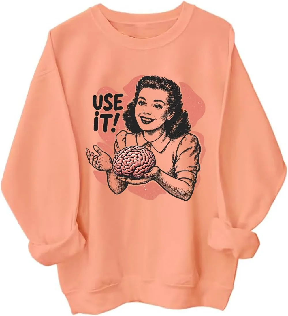 

Толстовка с принтом "Use Your Brain"