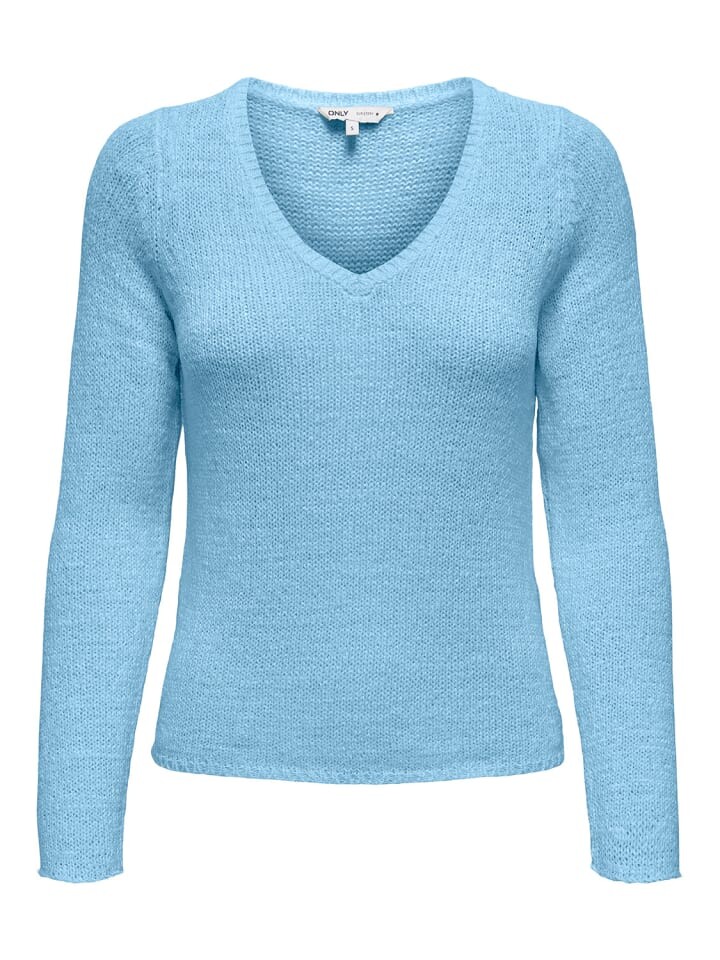 

Пуловер ONLY V-Pullover 'ONLGEENA' Blau