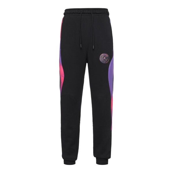 

Спортивные штаны Air Jordan Paris Saint-Germain Colorblock Fleece Bundle Feet Sports Pants Black, черный