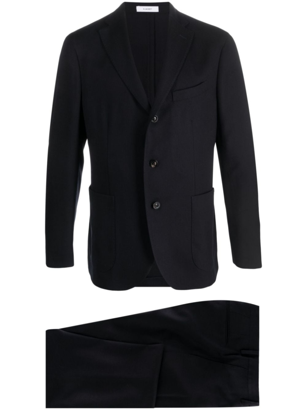 

Boglioli notched-lapel single-breasted suit, синий