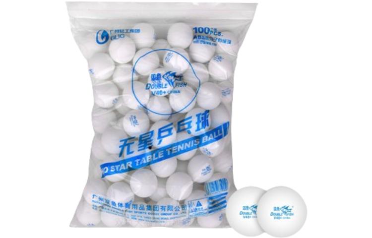 

Настольный теннис DOUBLE FISH, double fish v40+no planet белый 100 pack