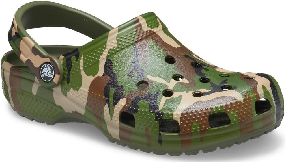 Унисекс сабо Crocs Classic с графическим принтом, зеленый — фото 3