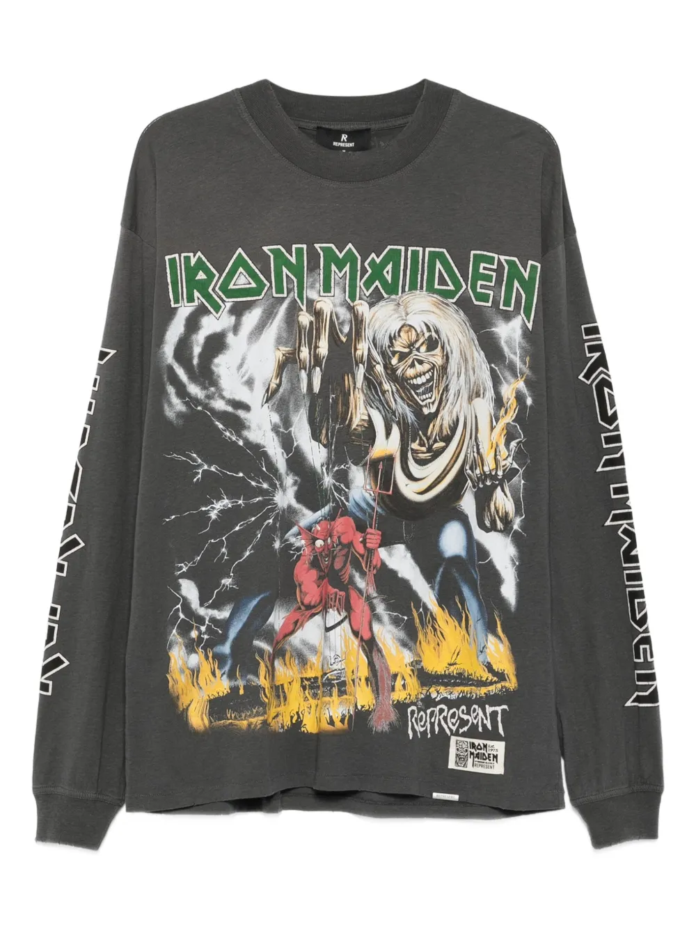 

Футболка Iron Maiden Number of the Beast Represent, серый