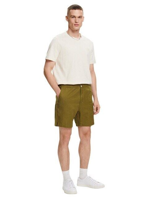 

Мужские шорты с льном Esprit, зеленый