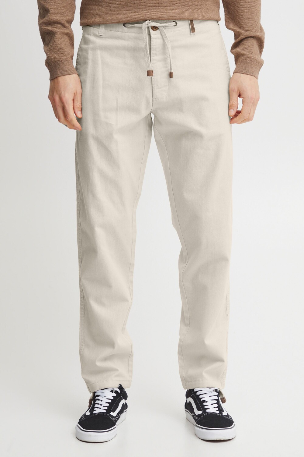 

Льняные брюки INDICODE, серый