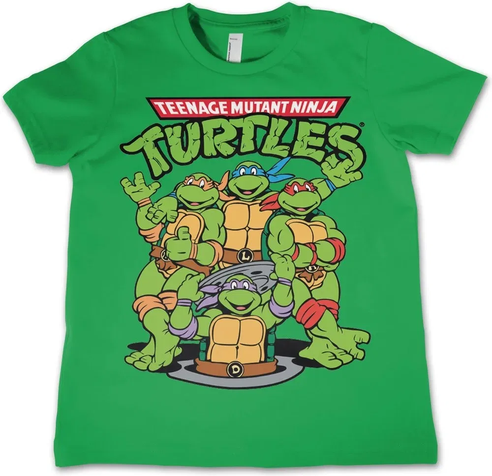Футболка с принтом Teenage Mutant Ninja Turtles, зеленый