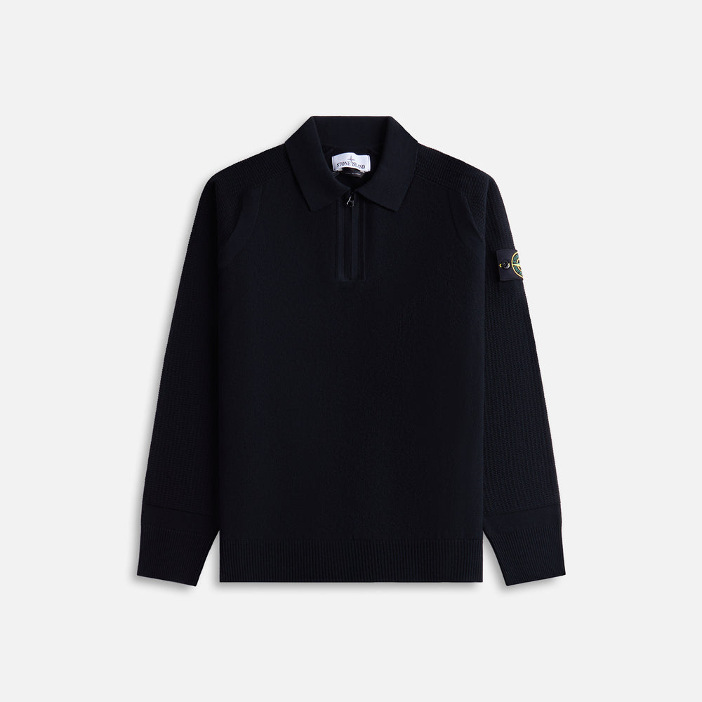 

Рубашка Stone Island LS Zip Polo, черный