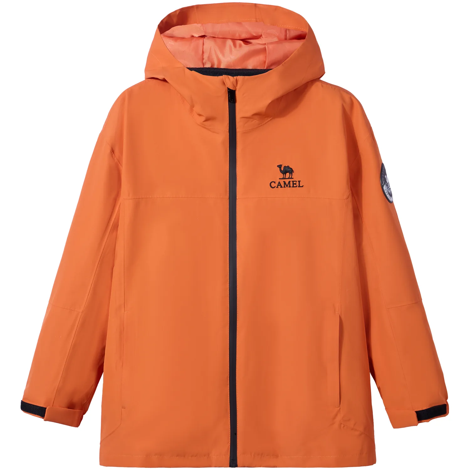 Детская ветровка с капюшоном CAMEL, Oxidized Orange