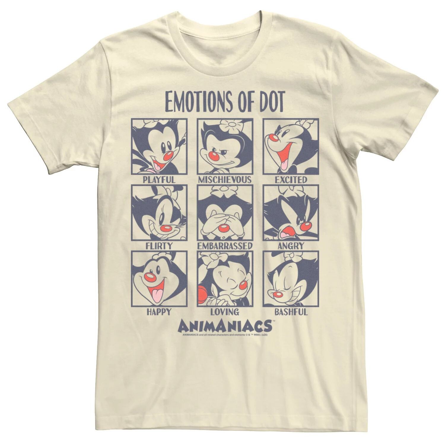

Мужская футболка Animaniacs Emotions Of Dot Box Up Licensed Character
