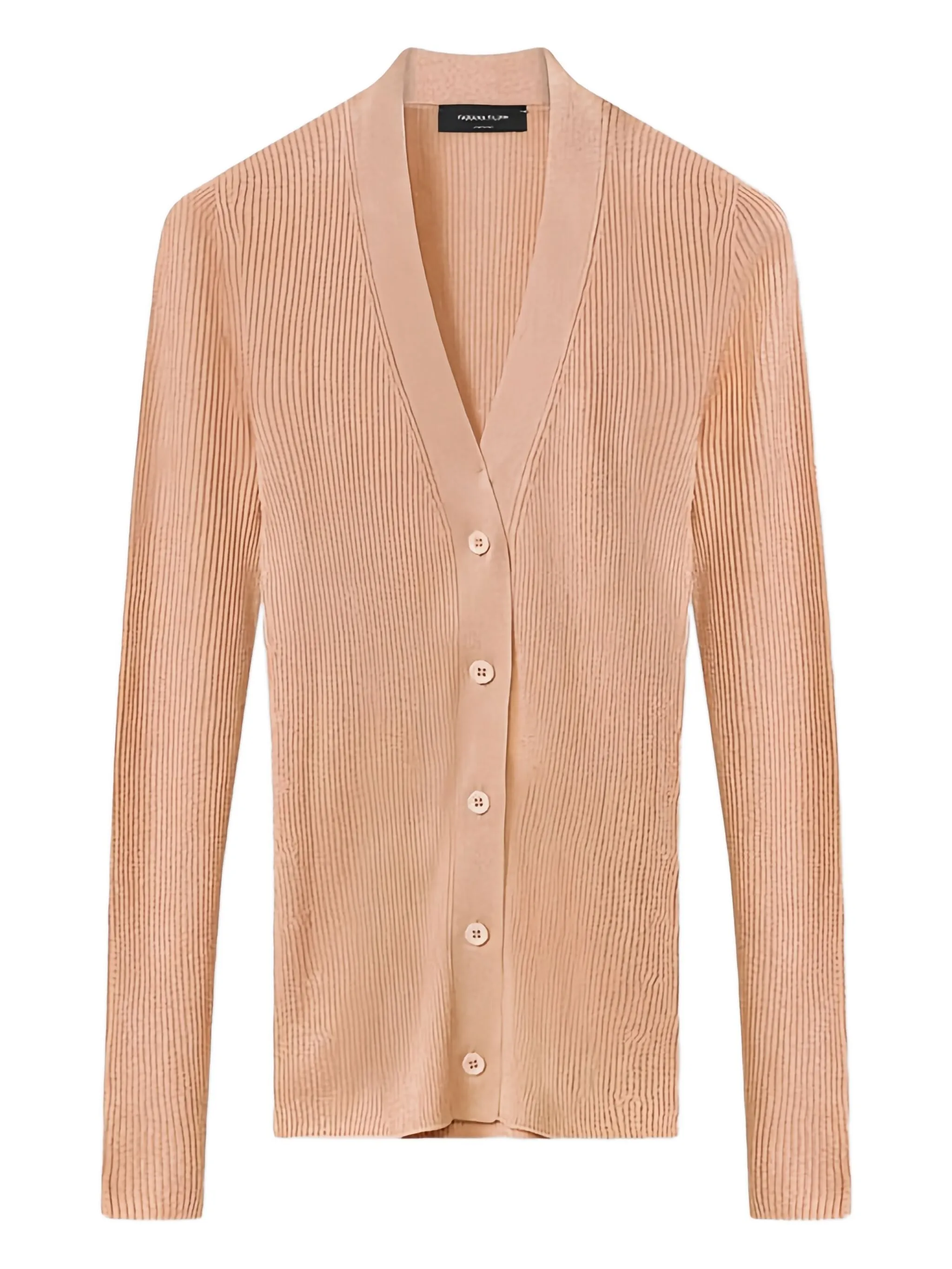 

Кардиган в рубчик на пуговицах Fabiana Filippi, розовый
